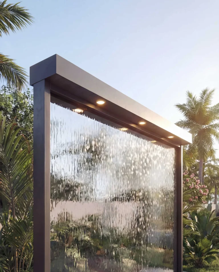 SPS-T Crystal Architectural Water Wall Series outdoor waterfall water feature
