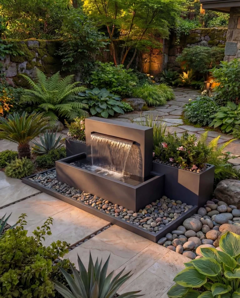 DS100 Architectural Garden Waterfall outdoor waterfall water feature