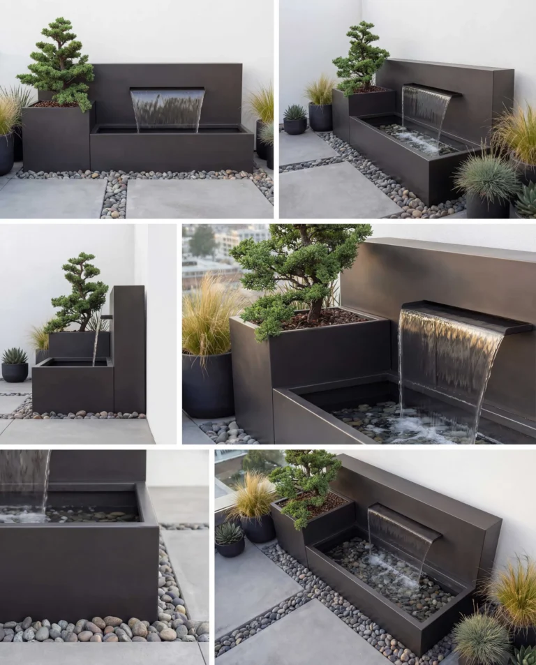DS120 Potted Garden Waterfall outdoor waterfall water feature