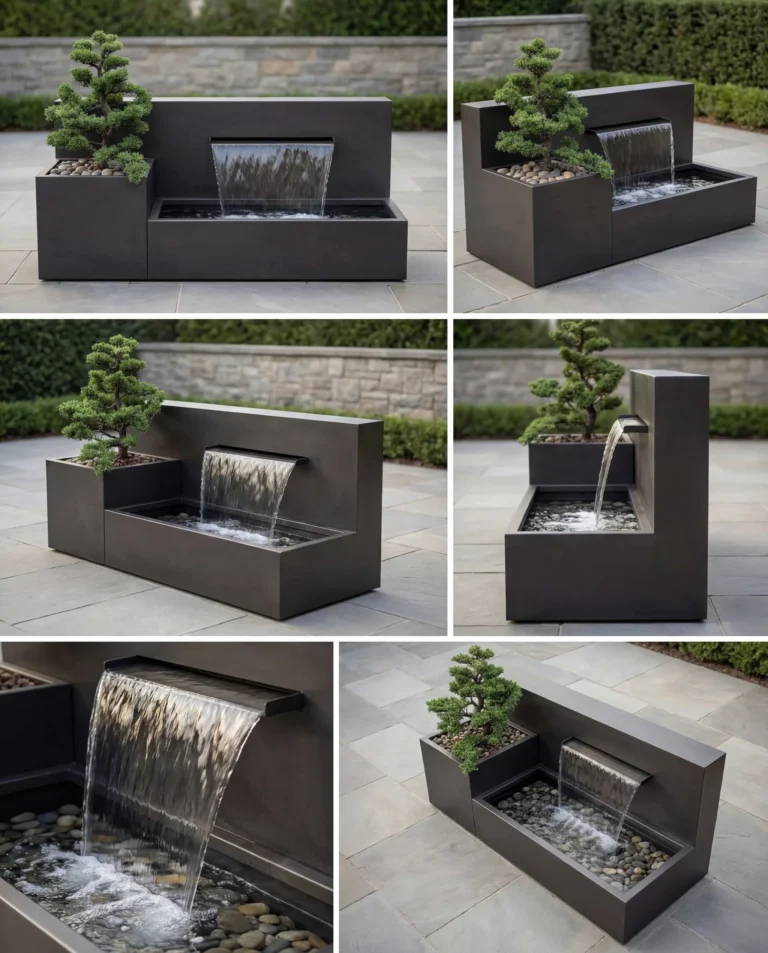 DS120 Potted Garden Waterfall outdoor waterfall water feature