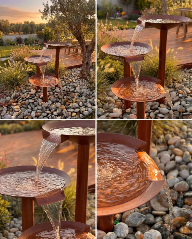 DW300 Three-Stage Sculptural Garden Sprinkler outdoor waterfall water feature