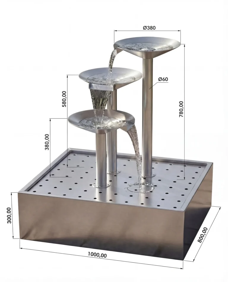 DW300 Three-Stage Sculptural Garden Sprinkler outdoor waterfall water feature