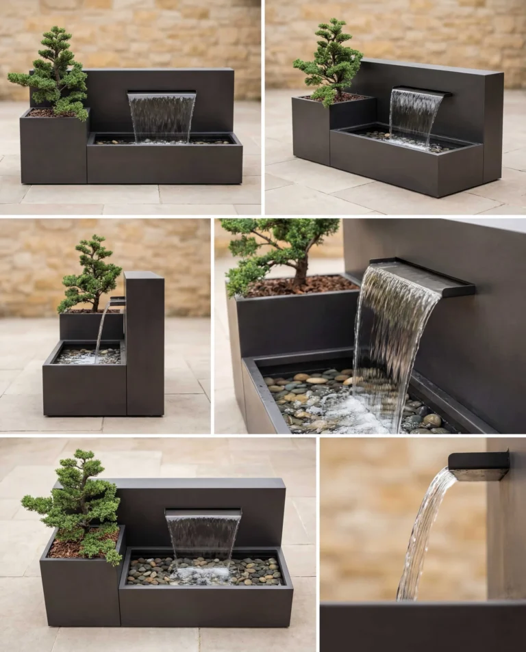 DS120 Potted Garden Waterfall outdoor waterfall water feature