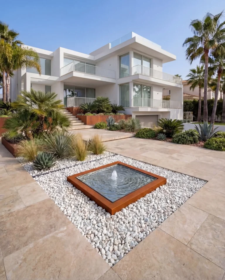 QMS Corten Square Infinity Architectural Ornamental Pool outdoor waterfall water feature