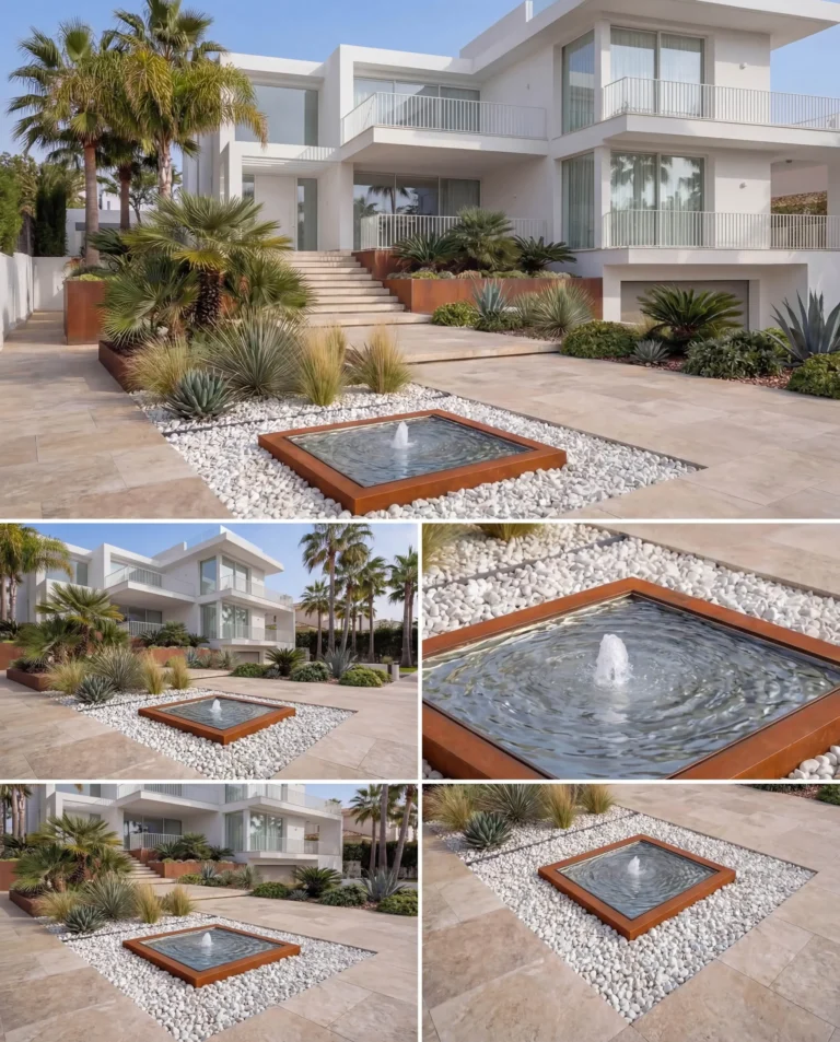QMS Corten Square Infinity Architectural Ornamental Pool outdoor waterfall water feature