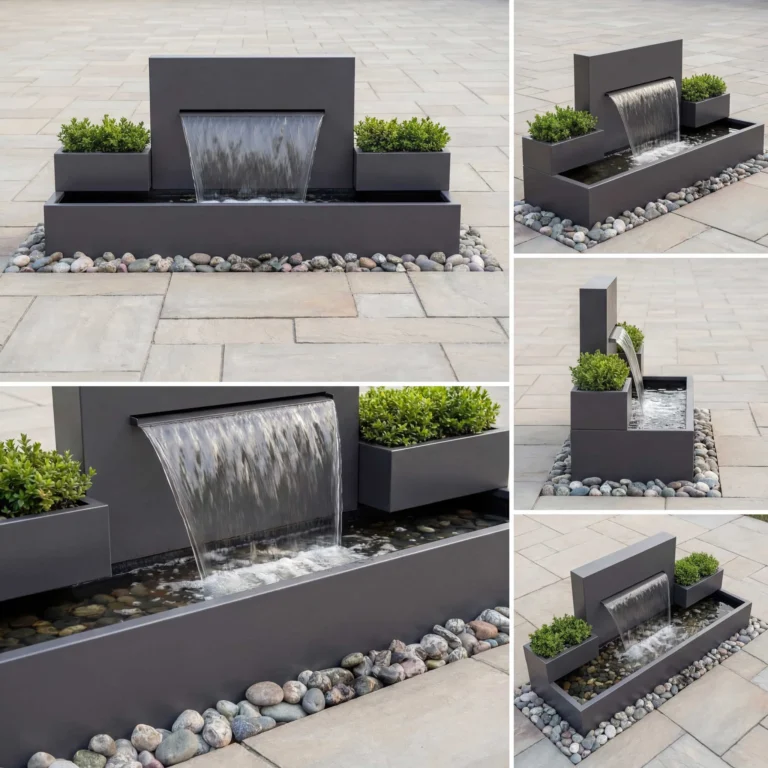 DS200 Architectural Symmetrical Waterfall outdoor waterfall water feature