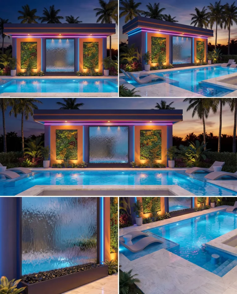 SPA Real Mirror Water Curtain outdoor waterfall water feature