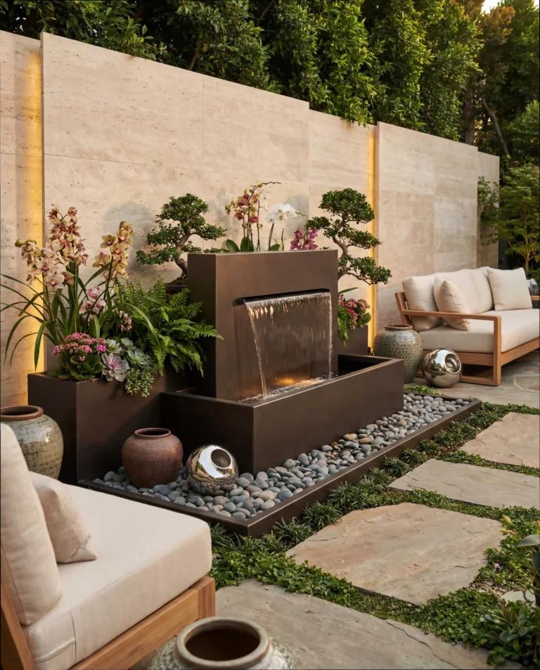 DS100 Architectural Garden Waterfall outdoor waterfall water feature